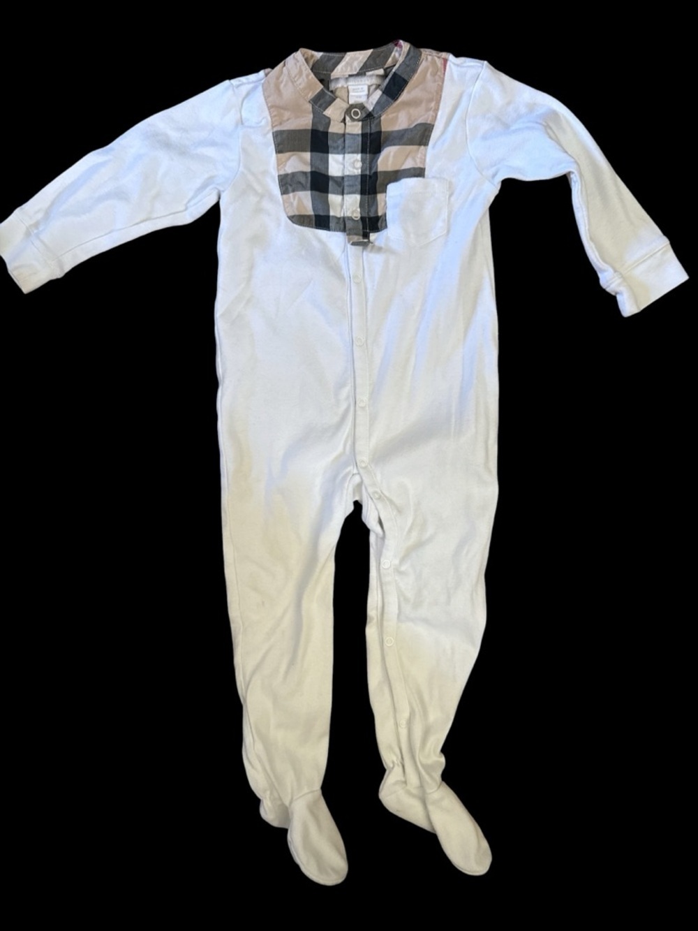 Burberry
Infant Boys Snap Closure Pattern Printed Onesie